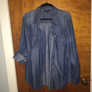 Denim button down *never worn*